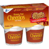 General Mills Honey Nut Cheerios Cereal Cups 4 ct / 1.8 oz