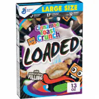 Cinnamon Toast Crunch Loaded Crispy Crème Filled Breakfast Cereal 13 oz