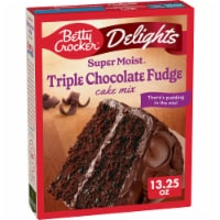 Betty Crocker Delights Super Moist Triple Chocolate Fudge Cake Mix 13.25 oz