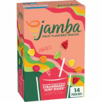Jamba Strawberry Surf Rider Smoothie Inspired Fruit Flavored Snacks 14 ct / 1.2 oz