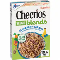 General Mills Cheerios Veggie Blends Blueberry Banana Flavored Cereal 10.6 oz