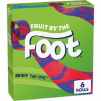 Fruit by the Foot Gluten Free Berry Tie Dye Fruit Flavored Snacks 6 Rolls