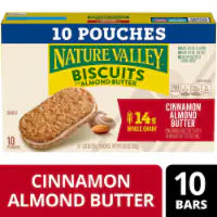 Nature Valley™ Cinnamon Almond Butter Biscuit Sandwiches Snack Bars 10 ct / 1.35 oz