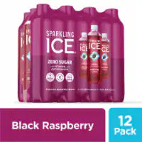 Sparkling Ice® Black Raspberry Flavored Sparkling Bottled Water 12 ct / 17 fl oz