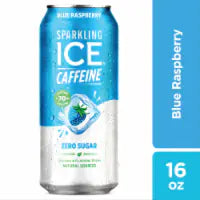 Sparkling Ice® Caffeinated Blue Raspberry Flavored Sparkling Water Can 16 fl oz