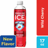 Sparkling Ice® Life Savers™ Zero Sugar Wild Cherry Sparkling Water Bottle 17 fl oz