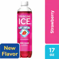 Sparkling Ice® Life Savers™ Zero Sugar Strawberry Sparkling Water Bottle 17 fl oz