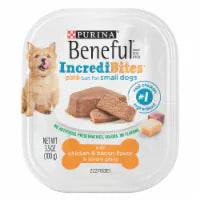 Purina Beneful IncrediBites Pate Wet Small Breed Dog Food with Chicken and Bacon Flavor in Gravy 1 ct / 3.5 oz