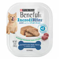 Purina Beneful IncrediBites Pate Wet Dog Food for Small Dogs Porterhouse Steak Flavor 1 ct / 3.5 oz
