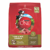 Purina ONE High Protein Adult Dry Dog Food Lamb & Rice 16.5 lb