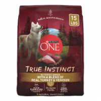Purina ONE True Instinct Adult Dry Dog Food Turkey & Venison 15 lb
