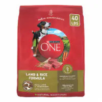 Purina ONE High Protein Adult Dry Dog Food Lamb & Rice 40 lb