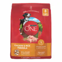 Purina ONE High Protein Adult Dry Dog Food Chicken & Rice 8 lb