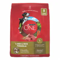 Purina ONE High Protein Adult Dry Dog Food Lamb & Rice 8 lb