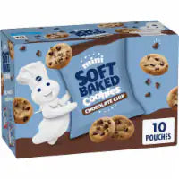 Pillsbury Mini Soft Baked Chocolate Chip Cookies Snack Bags 10 ct / 1 oz