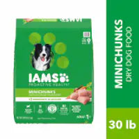 Iams Proactive Health Minichunks Adult Small Kibble Dry Dog Food with Real Chicken 30 lbs