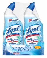 Lysol Hydrogen Peroxide Gel Toilet Bowl Cleaner, Disinfectant, Ocean Fresh, 2 pack of 24 fl oz