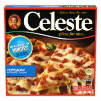Celeste Pepperoni Pizza For One Individual Microwavable Frozen Pizza 5 OZ