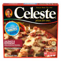 Celeste Sausage And Pepperoni Pizza For One Individual Microwavable Frozen Pizza 5.500 OZ