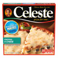 Celeste Original 4 Cheese Pizza For One Individual Microwavable Frozen Pizza 5.220 OZ