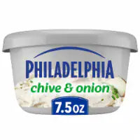 Philadelphia Chive & Onion Cream Cheese Spread 7.5 OZ
