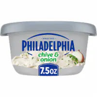 Philadelphia Chive & Onion Cream Cheese Spread 7.5 OZ