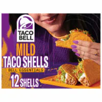 Taco Bell Mild Seasoned Flavor Crunchy Taco Shells Box 12 CT
