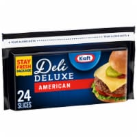 Kraft Deli Deluxe American Sliced Cheese 24 CT