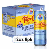 Topo Chico® Sabores Blueberry with Hibiscus Extract Sparkling Water Cans 8 pk / 12 fl oz