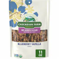 Cascadian Farm™ Organic® No Added Sugar Blueberry Vanilla Granola 11 oz