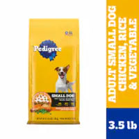Pedigree Small Dog Adult Dry Dog Food Chicken Rice and Vegetable Flavor 3.5 lbs