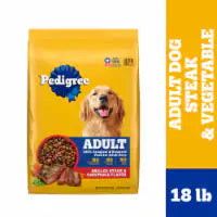 Pedigree Complete Nutrition Adult Dry Dog Food Grilled Steak & Vegetable Flavor 18 lbs