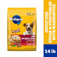 Pedigree MarroBites Adult Dry Dog Food Grilled Steak and Vegetable Flavor 14 lbs