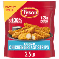 Tyson Frozen Crispy Chicken Breast Strips Family Pack 2.5 LB