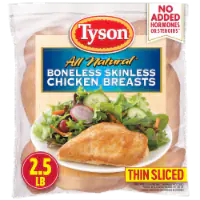 Tyson® Boneless Skinless Chicken Breasts 2.5LB