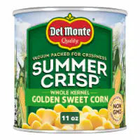 Del Monte Summer Crisp Whole Kernel Corn Golden Sweet Corn 11 oz