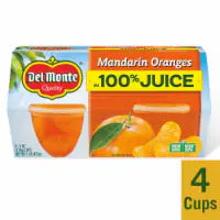 Del Monte® Mandarin Orange Fruit Cup Snacks 4 ct / 4 oz