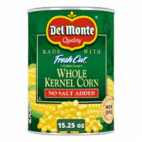 Del Monte No Salt Added Golden Sweet Whole Kernel Corn 15.25 oz
