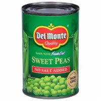 Del Monte® Fresh Cut No Salt Added Sweet Peas Canned Vegetables