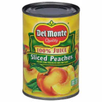 Del Monte® Yellow Cling Sliced Peaches in 100% Juice Canned Fruit