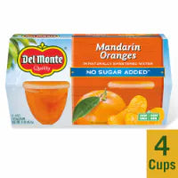 Del Monte® Mandarin Oranges Fruit Cup Snacks 4 cups