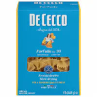 De Cecco Farfalle Bow Tie Pasta 16 oz