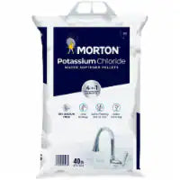 Morton® Potassium Chloride Water Softener Salt Pellets 40 lb