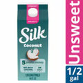 Silk Unsweet Dairy Free Vegan Coconut Milk 1/2 gal