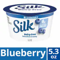 Silk Blueberry Dairy Free Vegan Soy Milk Yogurt Alternative Cup 5.3 fl oz