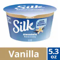 Silk Vanilla Dairy Free Almond Milk Yogurt Alternative Cup 5.3 fl oz