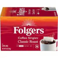 Folgers Coffee Singles Classic Roast Coffee Bags 38 ct