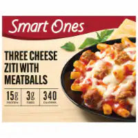 Smart Ones Three Cheese Ziti with Meatballs Frozen Meal Box 9 OZ