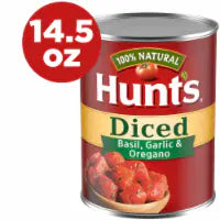 Hunt’s Diced Tomatoes with Basil, Garlic & Oregano 14.500 OZ