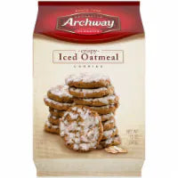 Archway Cookies Crispy Iced Oatmeal Cookies 12 oz